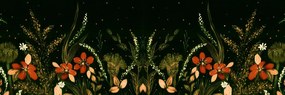 Εικόνα με floral στολίδι - 135x45