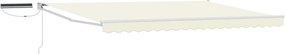 vidaXL Ηλεκτρικό Αναδιπλούμενο Σκίαστρο Κρεμ 4 x 2 m