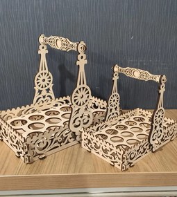 Intra απο ξύλο plywood 3mm-4mm πάχος - Διακοσμητικό καλάθι δώρων για το Πάσχα Δίασταση 30x30 cm Intraeaxys-joedy051