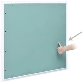 vidaXL Θυρίδα Επίσκεψης Γυψοσανίδας 600 x 600 χιλ. Σκελετός Αλουμινίου