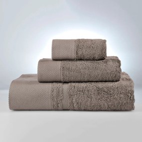 Πετσέτες Μπάνιου (Σετ 3τμχ) Down Town New Rosa 600gsm Μπεζ