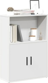 vidaXL Βιβλιοθήκη Λευκή 60x24x85 εκ. από Επεξεργασμένο Ξύλο