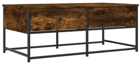 vidaXL Τραπεζάκι Σαλονιού Καπνιστή Δρυς 100x51x40 εκ. Επεξεργασμ. Ξύλο