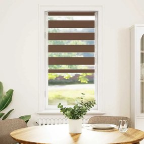 vidaXL Στόρι Ζέβρας Καφέ 65x100 εκ. Πλάτος Υφάσματος 60,9 εκ. Πολυεστέρας