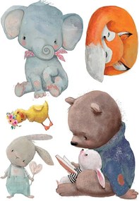 WaterColour Amimals αυτοκόλλητα τοίχου XL (18310)