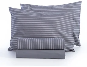 Σεντόνια Nau Coast (Σετ 4τμχ) Grey Nef-Nef Homeware King Size 280x270cm 100% Βαμβακερό Περκάλι