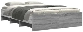 vidaXL Πλαίσιο Κρεβατιού Γκρι Sonoma 140x200 εκ. Επεξεργασμένο Ξύλο