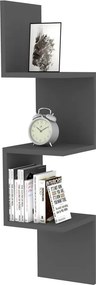Wall Shelf Zikzak - Anthracite Anthracite