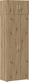 vidaXL Ντουλάπι αποθήκευσης 3 pcs Artisan Oak 70 x 42,5 x 185 εκ