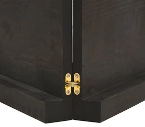 vidaXL Πάγκος Μπάνιου Σκούρο Καφέ 140x60x(2-6) εκ. Επεξεργ. Μασίφ Ξύλο