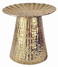 Κηροπήγιο Αλουμινίου Χρυσό Φ15,5x15εκ. Art Et Lumiere 12020