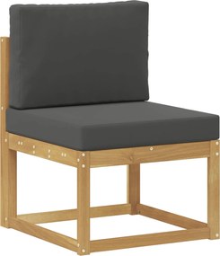 vidaXL Σειρά Καναπέ Εξωτερικού 7 pcs Άσπρο και Ανθρακί Πολυεστέρας