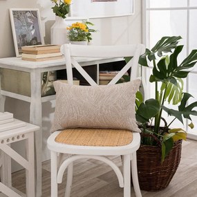 Μαξιλαροθήκη Διακοσμητική Bivona 02 Beige Teoran 30X50 Cotton-Polyester