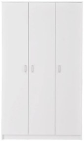 Ντουλάπα Hana 3K Λευκό 120x52x205 εκ. 120x52x205 εκ.