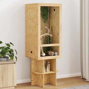 vidaXL Terrarium Καφέ 50 x 50 x 150 εκ OSB