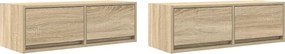 vidaXL Έπιπλα Τηλεόρασης 2 τεμ. 80x31x25,5 εκ. Επεξεργασμένο Ξύλο
