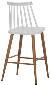 ΣΚΑΜΠΟ ΜΠΑΡ VANESSA HM9300.01 ΛΕΥΚΟ ΜΕΣΑΙΟΥ ΥΨΟΥΣ 43x45x97Υεκ.