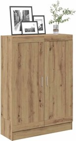 vidaXL Βιβλιοθήκη Artisan Δρυς 82,5x30,5x115 εκ. Επεξεργασμένο Ξύλο