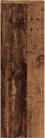 vidaXL Βάσεις Φυτών Όψη Παλαιού Ξύλου 33x33x100 εκ. Επεξ. Ξύλο