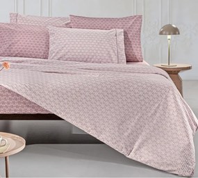 Σετ Σεντόνια Ημίδιπλα 180x265 Sandy Old Pink 5206480694950