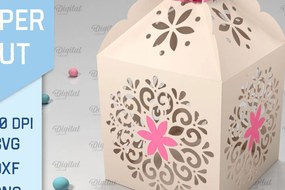 Σετ των 3 Intra απο ξύλο plywood 3mm-4mm πάχος Box Paper Cut . Τρισδιάστατη χάρτινη κοπή σε κουτί δώρου Δίασταση 10x10 cm INTRAFABR-90262974