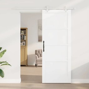 vidaXL Συρόμενη Πόρτα Χειροκίνητος Λευκό 83 x 211 εκ.