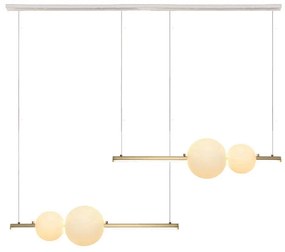 Φωτιστικό Οροφής Πολύφωτο LED Dimmable Zambelis 22235 Gold Matt
