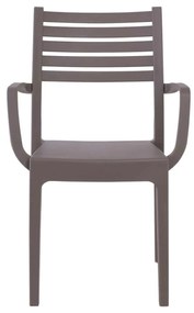 Πολυθρόνα OLIMPIA PP-UV Μπεζ Tortora 54x52x86cm