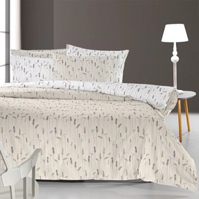 Σεντόνια Μονά (Σετ) Guy Laroche Eloise Natural Μπεζ ΜΕ ΛΑΣΤΙΧΟ 100x200+32