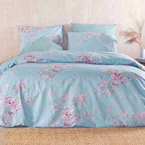 Κουβερλί Υπέρδιπλo (Σετ 220x240) Rythmos Nova Springtime Blue