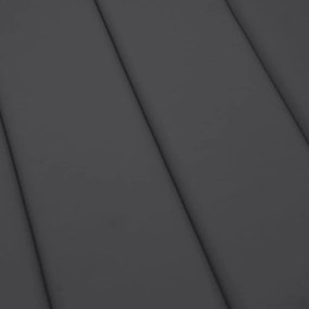vidaXL Μαξιλάρι Ξαπλώστρας Ανθρακί 200x50x4 εκ. Ύφασμα