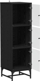 vidaXL Πλαϊνό γραφείο Μαύρη Οξυά 35 x 37 x 117 εκ.
