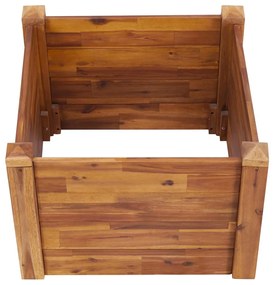 vidaXL Ζαρντινιέρα Υπερυψωμένη 60 x 60 x 44 εκ. από Μασίφ Ξύλο Ακακίας