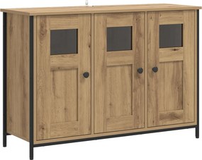 vidaXL Πλαϊνό γραφείο Artisan Δρυς 100 x 35 x 70 εκ.