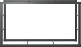 vidaXL Ράφι Καυσόξυλων Μαύρο 110x30x61 εκ. Ατσάλινο