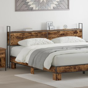 vidaXL Κεφαλάρι Αποθήκης Καπνιστή δρυς 180 cm Επεξεργασμένο ξύλο