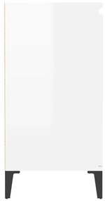 Ντουλάπι Γυαλιστερό Λευκό 60 x 35 x 70 εκ. από Μοριοσανίδα - Λευκό