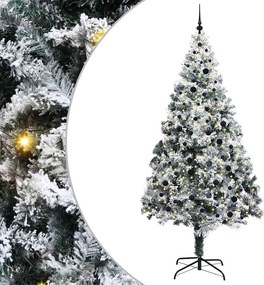 vidaXL Τεχνητό Χριστουγεννιάτικο Δέντρο με 300 LED Λευκό 240 cm