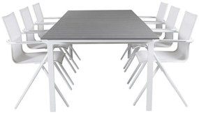 Σετ Τραπέζι και καρέκλες Dallas 700, Polyξύλο, 66 kg, Ύφασμα, Μέταλλο | Epipla1.gr