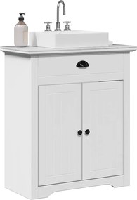 vidaXL Ντουλάπι νιπτήρα μπάνιου "BODO" Λευκό 70x35x80 cm