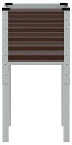 vidaXL Ζαρντινιέρα Κήπου Καφέ 45x45x88 εκ. από Ατσάλι