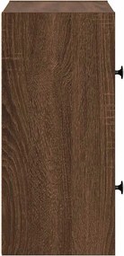 vidaXL Βιβλιοθήκη Καφέ Δρυς 40x24x52 εκ. από Επεξεργασμένο Ξύλο