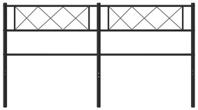vidaXL Κεφαλάρι Μαύρο 140 εκ. Μεταλλικό