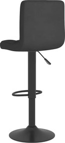 vidaXL Σκαμπό Μπαρ Μαύρο Υφασμάτινο