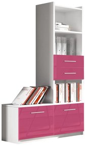 Βιβλιοθήκη Raj 1-Roz - 85.00Χ53.00Χ193.00cm