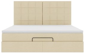 ΟΘΩΜΑΝΙΚΟ ΚΡΕΒΑΤΙ ΜΕ ΣΤΡΩΜΑ CREAM 180X200CM ΥΦΑΣΜΑ 3313180