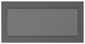 vidaXL Χαλί εξωτερικού χώρου Μαύρο και γκρι 250 x 500 cm PP