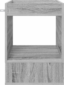 vidaXL End Table 2 pcs Γκρίζο Σονομα 40 x 40 x 56 εκ.