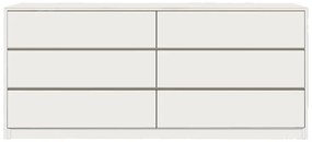 Συρταριέρα Kuanger pakoworld mdf σε λευκή απόχρωση 120x40x70εκ