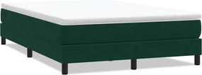 vidaXL Box Spring Κρεβάτι χωρίς στρώμα Σκούρο πράσινο Βελούδινο